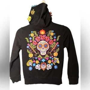 DISNEY PARKS Size Youth M Coco S Full Zip-up Embroidered Hoodie - Picture 1 of 7