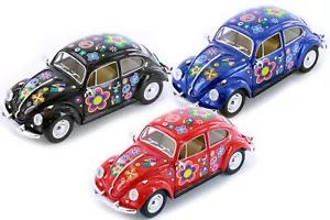 BOX OF 6 1967 VOLKSWAGEN CLASSIC BEETLE W/DECALS ASSTD, 7002DF - 1/24 SCALE CARS - Picture 1 of 1