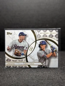 Josh Jung / Evan Carter 2024 Topps Dynamic Duals RC #12 - TEXAS RANGERS - Picture 1 of 1