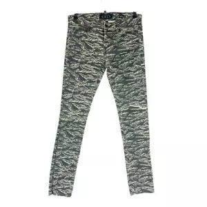 Cult Lip Service donna taglia 30 10 jeans ago floreale mimetico denim tasche skinny - Foto 1 di 8