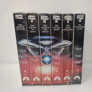 Star Trek Lot of 6 Sealed VHS Movies Paramount Pictures Millennium Collection  - Picture 1 of 8