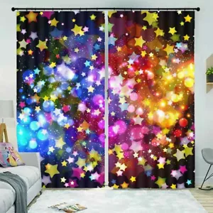 Shower Mechanism Fine 3D Curtain Blockout Photo Printing Curtains Drape Fabric - Picture 1 of 12