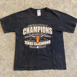 2004 Texas Longhorns NCAA National Champions Short Sleeve T Shirt Hook 'Em Horns - Picture 1 of 8