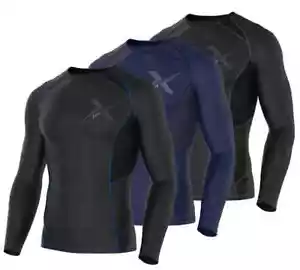 Compression Base Layer Tops PowerLayer Mens Boys Tees & Vests Sports Running Top - Picture 1 of 20