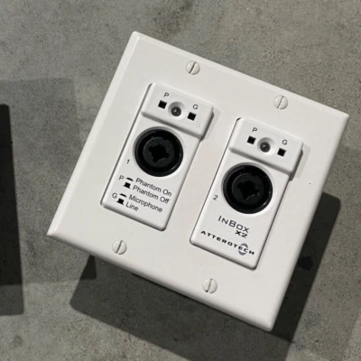 New AtteroTech By QSC/Q-Sys InBox X2 2 Channel POE Attero Tech Mic/Line/Aux Jack - Image 1 of 3