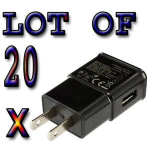 20 x  AC Wall USB Chargers for Samsung Galaxy S2 S3 S4 S5 S6, Iphone 5 6 6s - Picture 1 of 1