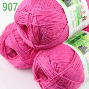 Sale 3BallsX50gr Bamboo Cotton Baby Blankets Hand Knitting Crochet Yarn 07 - Picture 1 of 12