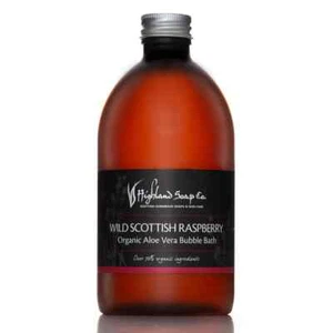 The Highland Soap Co Organic Wild Scottish Raspberry Aloe Vera Bubble Bath 500ml - Picture 1 of 1