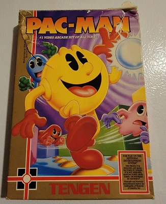 CIB PAC-MAN NINTENDO NES VIDEO GAME COMPLETE IN BOX W/ PROTECTOR CASE TENGEN - Image 1 of 4
