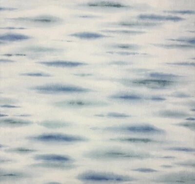 KRAVET LEESA SKY BLUE GEO MODERN LINEN HIGH END MULTIUSE FABRIC BY YARD 54"W - Image 1 of 4