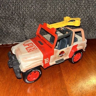 Jurassic World JP18 Park Jeep Wrangler w/ Rescue Net Launcher - 2018 Mattel A1 - Image 1 of 4