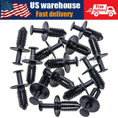 Para Mercedes Benz #1249900492 100x Guardabarros Forro Remache Tipo Empuje Clips Retenedor Foto 1 de 4