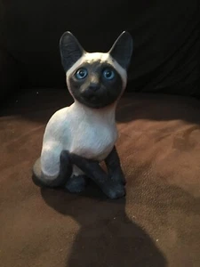 Große siamesische Blue Eyes "RMB" Selbstgemachte Figur - Bild 1 von 6