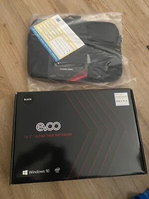 EVOO EVC141-6BK Elite Series Notebook 14.1" 64GB N3350 1.1GHz 4GB Win 10 Home - Image 1 of 4