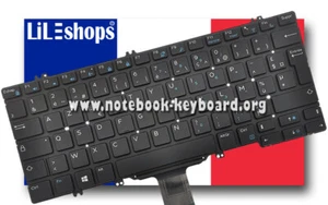 Original französische Tastatur Dell Latitude 7000-7280 7290 7380 7389 7390 2-in-1 - Bild 1 von 4