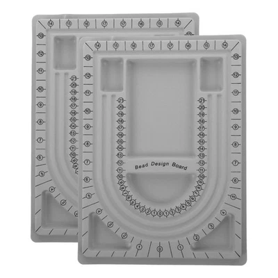 2pcs Bead Design Boards Mats Necklace Design Board Bead Necklace Box - Image 1 of 4