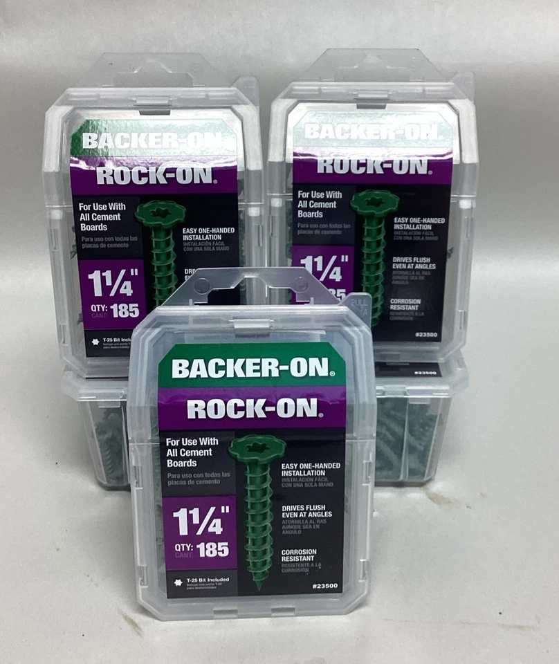 Backer-On Rock-On Cement Board Screws #9 -1/4" 185-PK - 23500