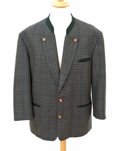 Herren Trachten Sakko Jacket Grösse 26 Schurwolle Landhaus Vintage N827 - Picture 1 of 3