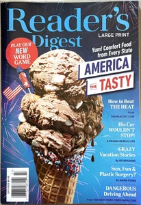Reader's Digest Magazin Großdruck JULI 2025 America The Tasty KOSTENLOSER US-VERSAND - Bild 1 von 3
