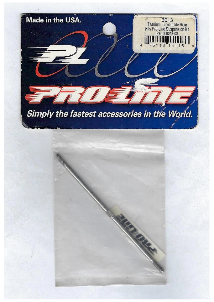 PRO-LINE Titanium Turnbuckle Rear 6013-00 Suspension Kit T/E-Maxx (1pc)Old Stock - Image 1 of 1