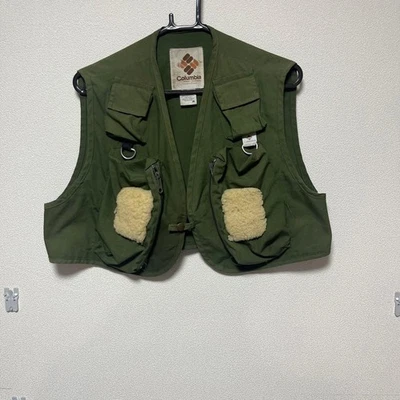 Chaleco de Pesca Columbia Vintage Oliva M Ropa Antigua Chaleco Foto 1 de 4