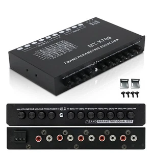 7-Band Car Audio Equalizer 12V Multifunktionaler parametrischer - Picture 1 of 7
