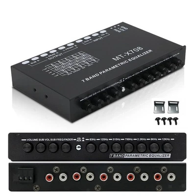 7-Band Car Audio Equalizer 12V Multifunktionaler parametrischer - Image 1 of 4