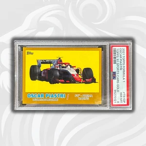 PSA 8 /50 - Oscar Piastri - #T61OP - Gold - 2021 Topps Formula 1 - Picture 1 of 5