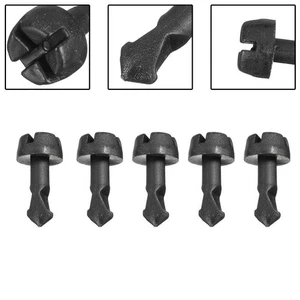 For Skoda Superb 02-08 Turn Clips For Engine Top Cover N90642001 Black - Picture 1 of 11