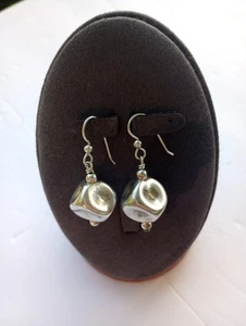 Unique Hand Crafted Sterling Silver Earrings - Picture 1 of 3