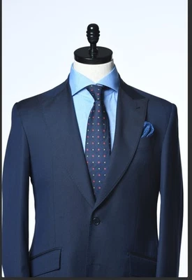 Elegante traje de hombre Lanificio F.illi Cerruti pick solapa de un solo pecho Foto 1 de 4