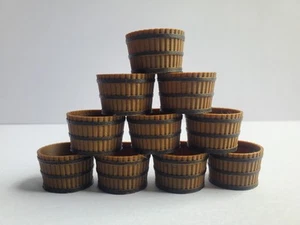 10 Körbe Übertopf Miniatur 1/2 Whisky Whisky Maßstab 1:24 1/25 Display Diorama - Bild 1 von 7