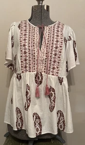 Blusa Camisa Campesina Knox Rosa Calada ~ Mujer XXL - Imagen 1 de 7