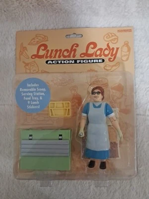 Figura de acción SNL Lunch Lady 2006 raro juguete accesorios Chris Farley  Foto 1 de 4