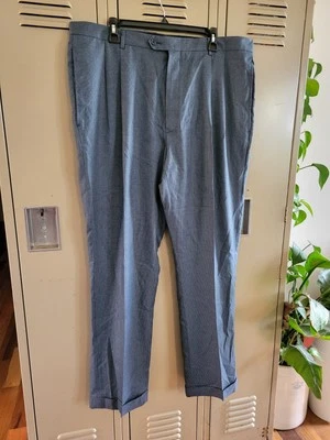 Daniel Cremieux Pants Mens 40x32 Dress Gray Bottom Business Formal Work Pleated - Image 1 of 4