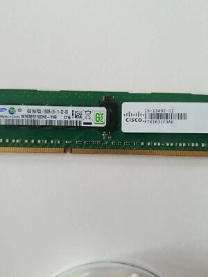 4GBGenuine Cisco M393B5270DH0-YH9 4GB 1RX4 PC3L-10600R DDR3 Memory 15-13542-01 - Image 1 of 4