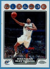 2008-09 Topps Chrome X-Fractor Brendan Haywood 258/288 #162