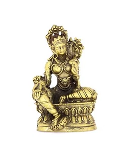 Tara Göttin des Lichts Messing Figur Höhe 5 cm XI-R-12 - Bild 1 von 4