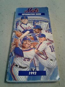 1992 New York Mets MLB Baseball Media Information Guide 272 Pages Shea Stadium