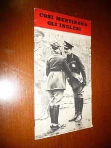 COSI MENTIRONO GLI INGLESI NOTIZIE INGLESI SULLA CAMPAGNA IN OCCIDENTE PROPAGAND - Picture 1 of 5