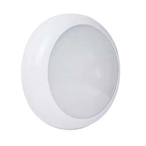 LED 2D Light 18W Round IP65 CCT Switchable Black / White / Chrome Bulkhead - Picture 1 of 13