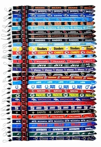NFL Lanyard 22" Quick Release & Breakaway Clasp 32 Teams Badge Holder Keychain - Picture 1 of 52