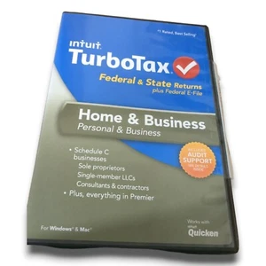 TURBOTAX 2012 Home & Business Tax Preparation Software for Windows or Mac - Picture 1 of 4