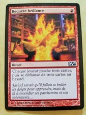Corrected brûlante (Burning Inquiry) - French mtg magic common 2010 m10 EX