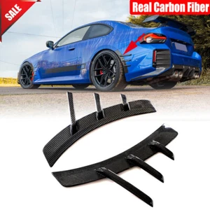 For BMW G87 M2 Coupe 2022-2024 Real Carbon Rear Fender Side Arch Spats Trim Vent - Picture 1 of 12
