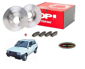KIT DISCHI FRENO + PASTIGLIE FIAT PANDA 141 FIRE 750 900 1.0 1.1 ANT - Picture 1 of 1