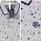 G/Fore Golf Herren Stretch Tour Logo Polo 🙂 L LARGE 🙂 grau Shooter Stars Manolo