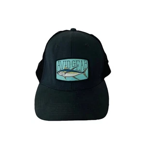 Avid Gear Snapback Hat Black Fishermen’s Patch Mesh Cap Adult One Size - Picture 1 of 11