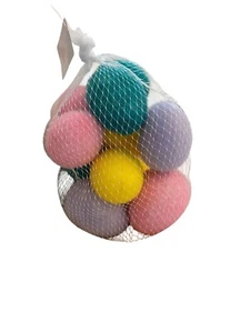HOBBY LOBBY Flocked Easter Eggs 2.5” EASTER DECOR FILLER 12 Pieces NEW - Picture 1 of 5