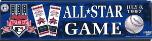 1997 ALL STAR GAME Jacobs Field INDIANS DECAL BUMPER STICKER 11-1/2" - Picture 1 of 1